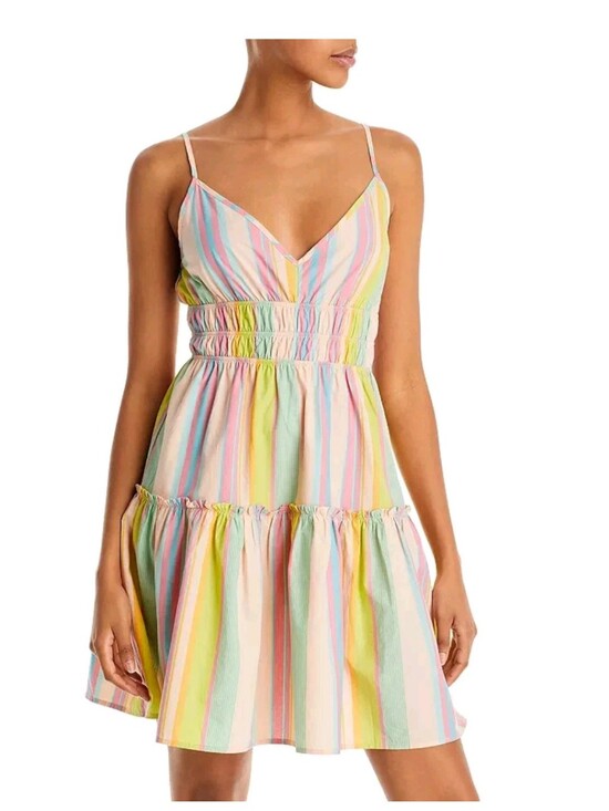 Rails Dresses & Skirts - Pastel Stripe Spaghetti Strap Sundress - Multi Rails Womens Carmen Mini Dress XS